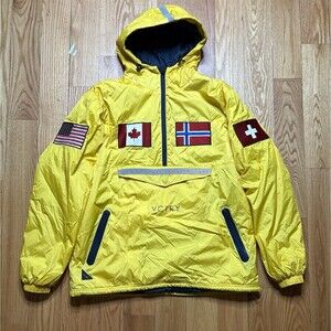 10 Deep VCRY Victory Jacket Winter Games Men’s XL Yellow Rare Patch Thinsulate